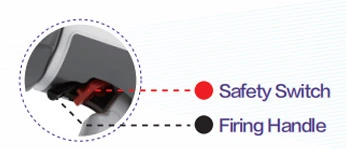 Interruptor de seguridad y mango de disparo oculto